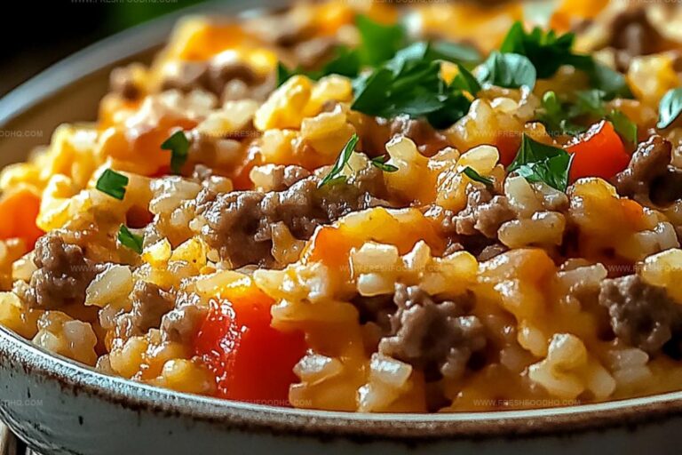 Easy Hamburger Rice Casserole Recipe