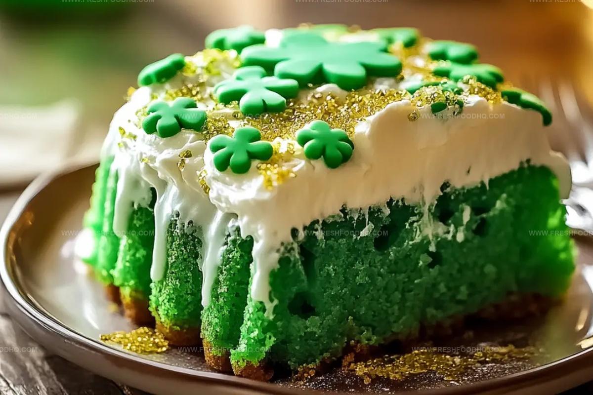 Shamrock Delight Poke Cake Recipe