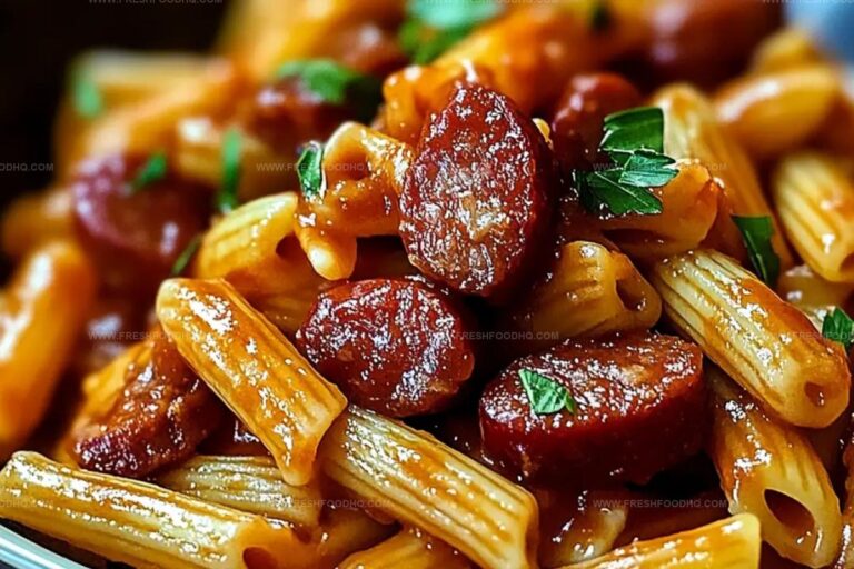 Sweet And Tangy Bbq Sausage Pasta Recipe