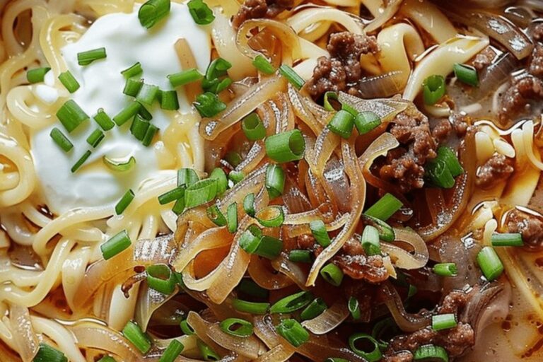 Cheesy Beef and Noodles Recipe