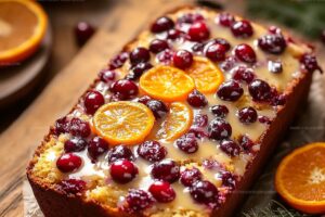 Cranberry Orange Loaf With Sweet Glaze Recipe