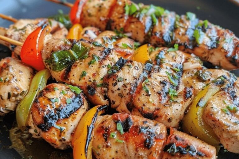 Green Chicken Skewers Recipe