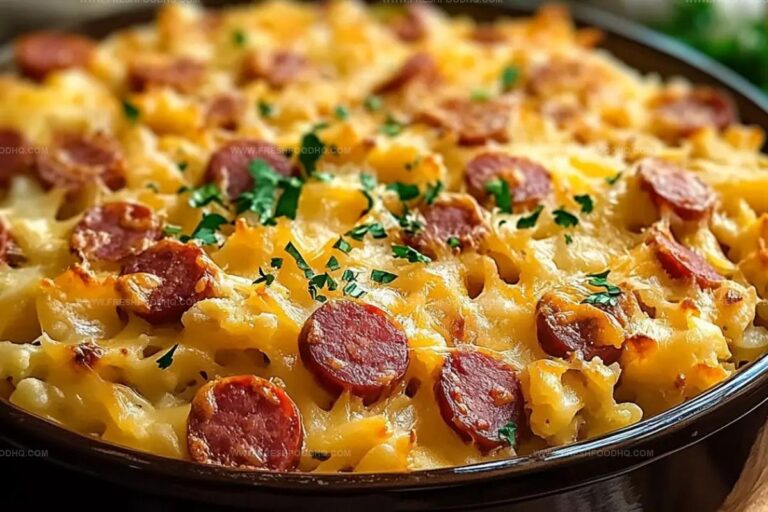 Cheesy Kielbasa Hashbrown Casserole (Dump Meal) Recipe