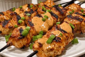 Air Fryer Bang Bang Chicken Skewers Recipe