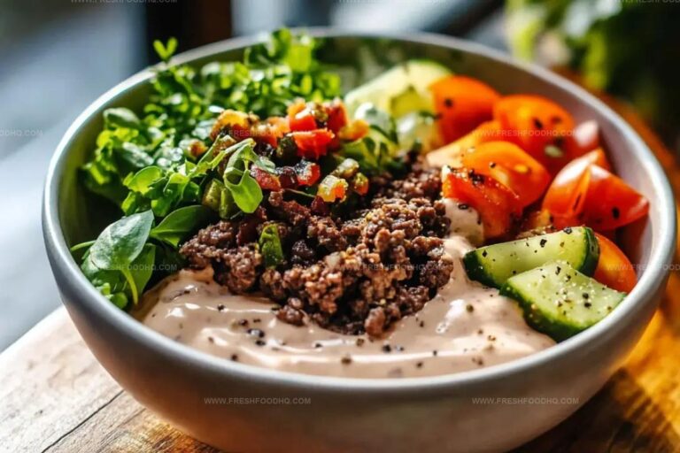 Healthy Burger In A Bowl Recipe