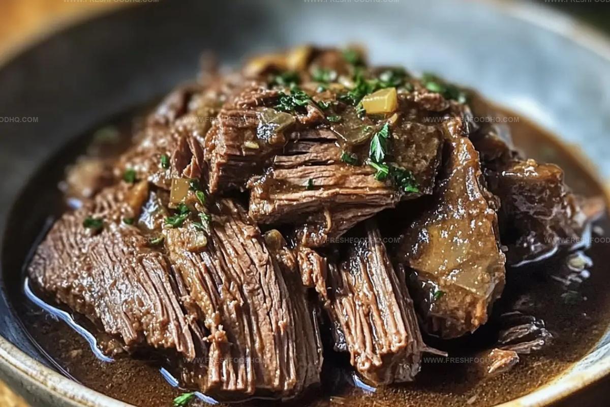 Slow Cooker Three Envelope Pot Roast Recipe