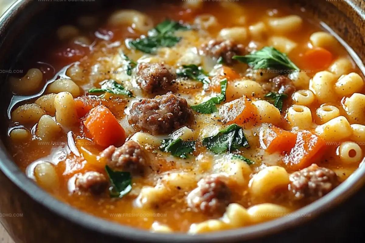 One-Pot Macaroni Cheeseburger Soup (No Velveeta) Recipe