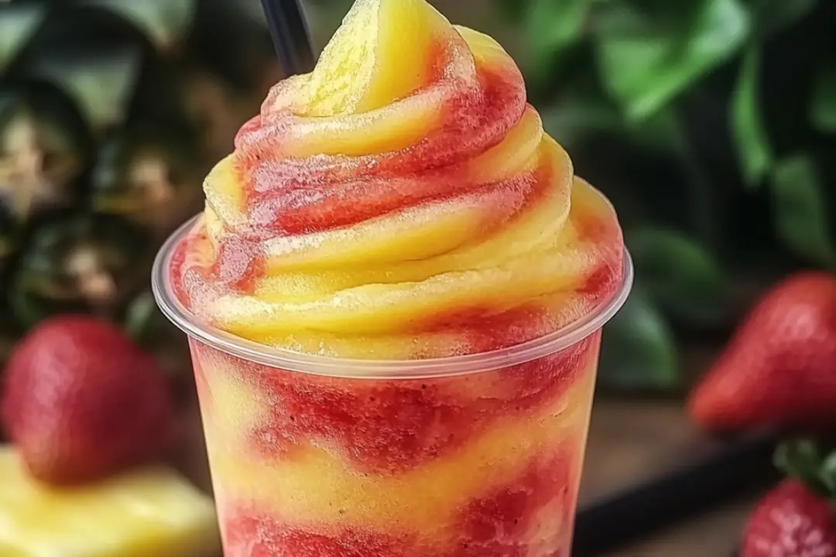 Pineapple Strawberry Swirled Slushies Recipe
