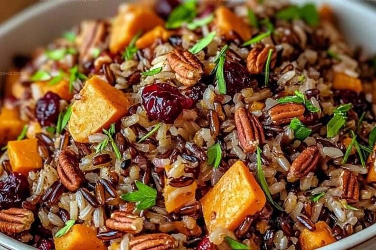 Cranberry Pecan Sweet Potato Wild Rice Pilaf Recipe