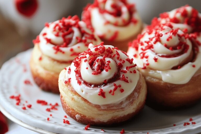 Red Velvet Mini Cinnamon Rolls Recipe