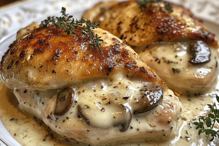 Savory Mushroom and Cheese Chicken Recipe