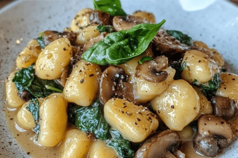 One-Pan Spinach and Mushroom Gnocchi Recipe