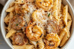 Penne Pasta in Creamy Cajun Sauce Recipe