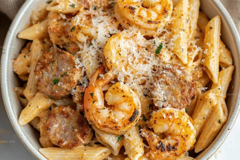 Penne Pasta in Creamy Cajun Sauce Recipe
