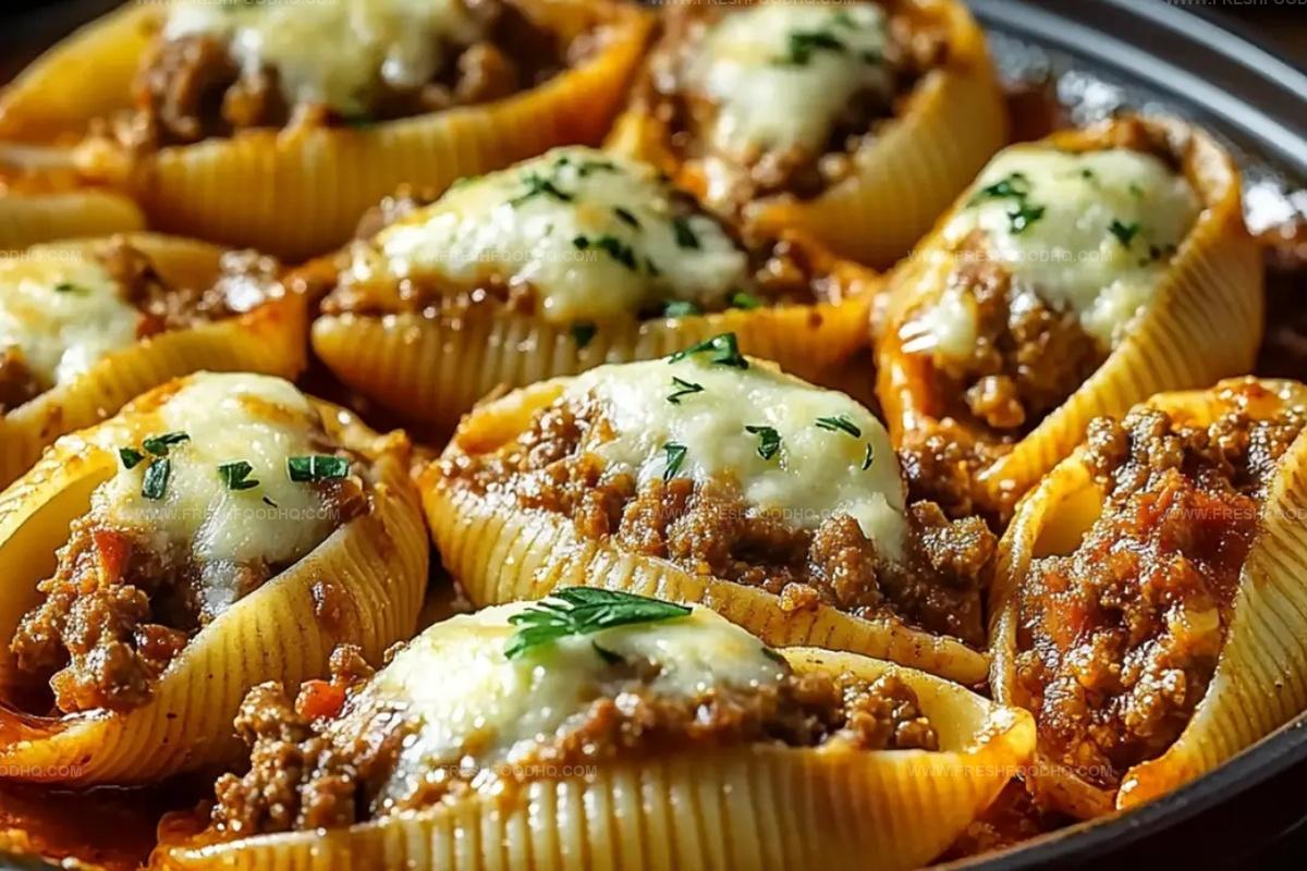 Beef-Stuffed Shells With Creamy Ricotta Filling Recipe