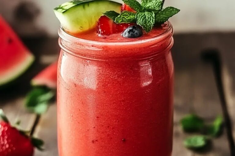 Watermelon Strawberry Smoothie Recipe
