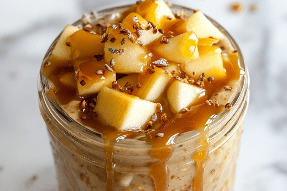 Apple and Caramel Overnight Oats Recipe