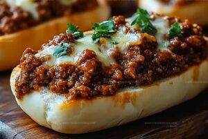 Cheesy Garlic Bread Sloppy Joes Recipe