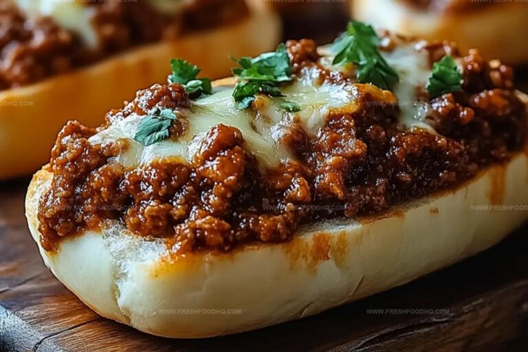 Cheesy Garlic Bread Sloppy Joes Recipe