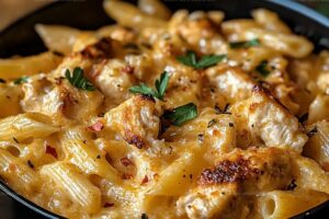 Cajun Cream Cheese Chicken Pasta Bake Recipe