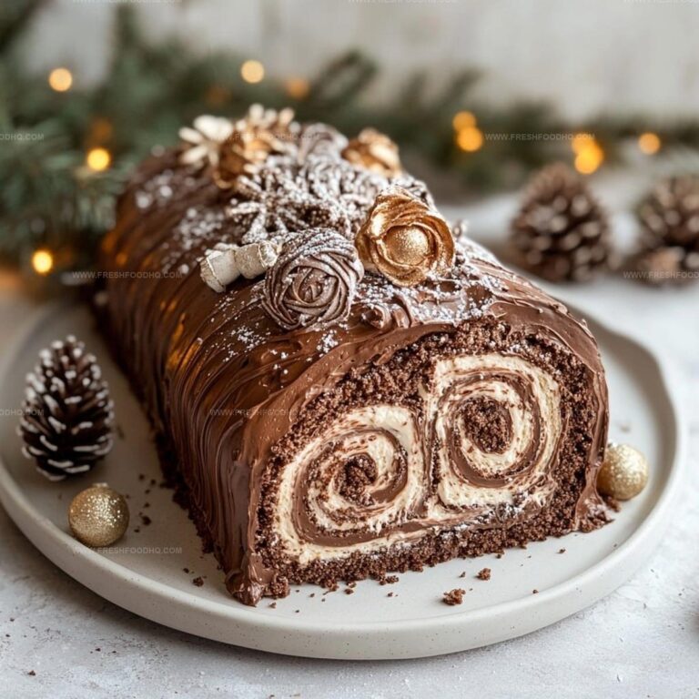 Traditional Yule Log Cake Recipe