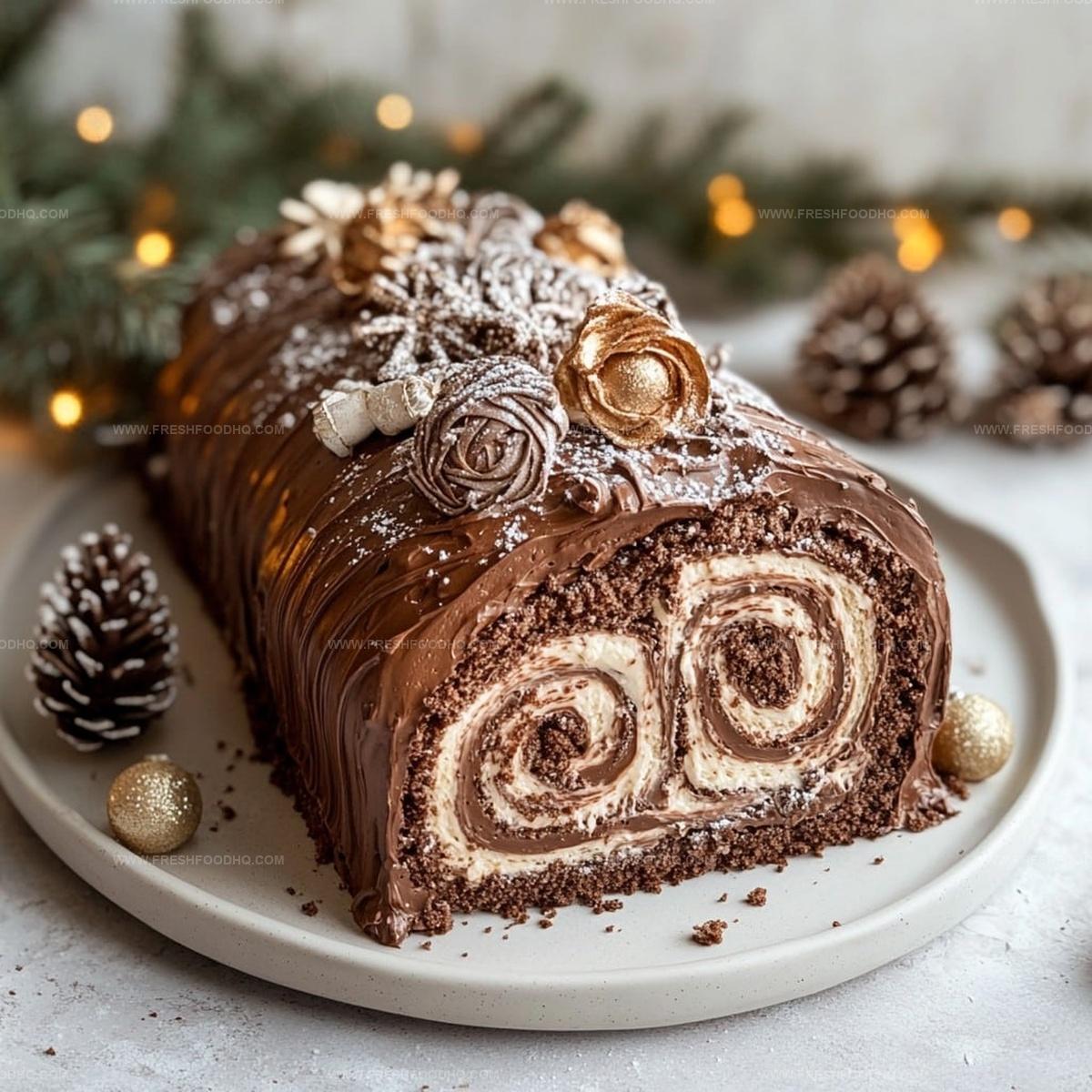 Traditional Yule Log Cake Recipe