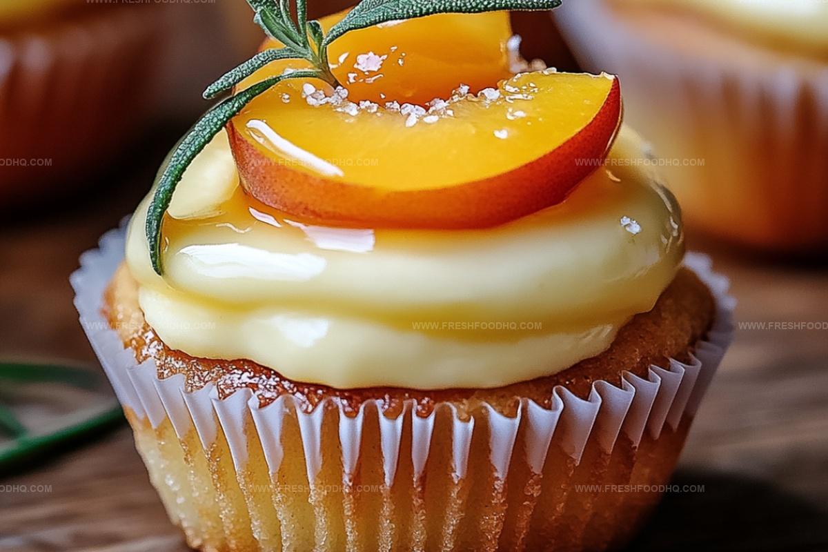 Honey Peach Cream Cheese Cupcakes Recipe