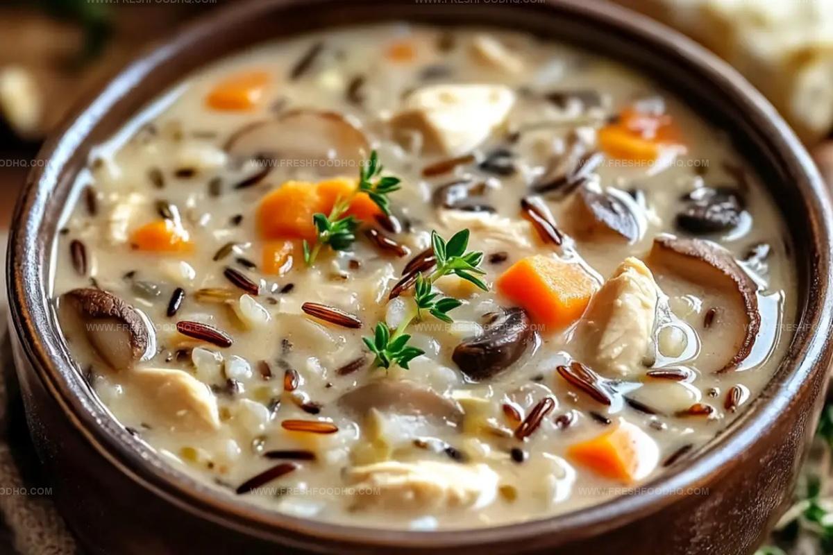 Chicken Mushroom Wild Rice Soup Recipe