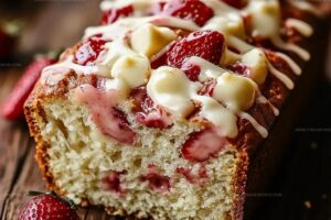 Sourdough White Chocolate Chip Strawberry Bread Recipe