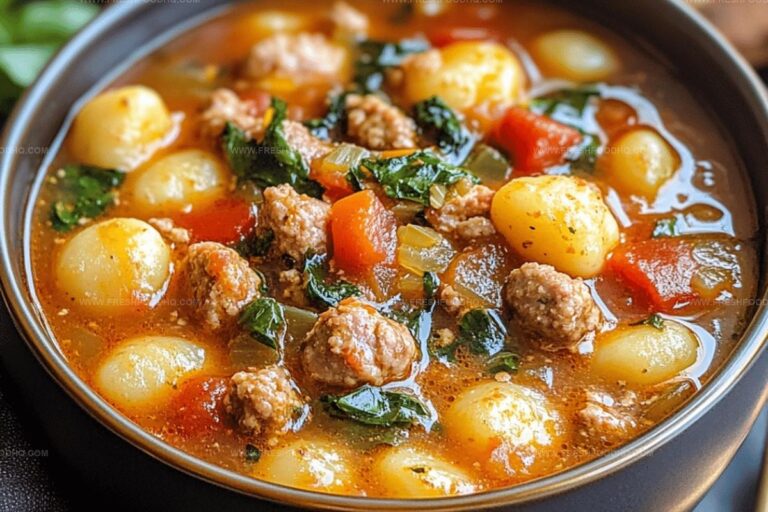 Sausage and Vegetable Gnocchi Soup Recipe