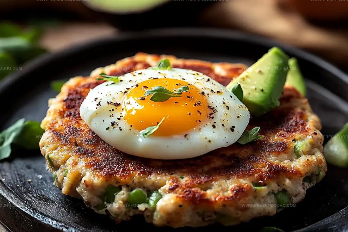 Turkish Twist Breakfast Patties With Creamy Avocado And Sunny Eggs Recipe