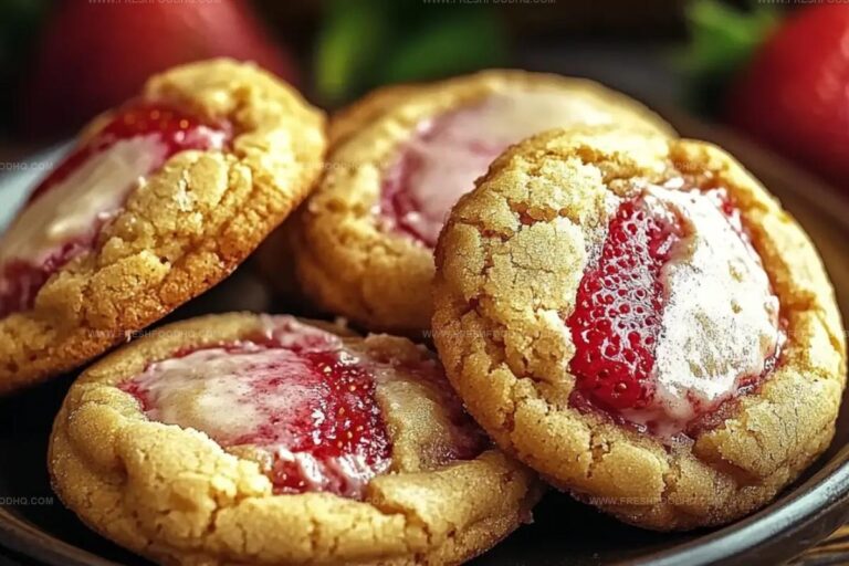 Strawberry Cheesecake-Stuffed Bliss Cookies Recipe