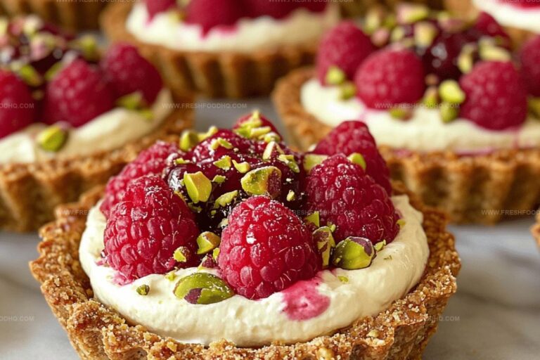 Elegant Pistachio Raspberry Tartlets Recipe