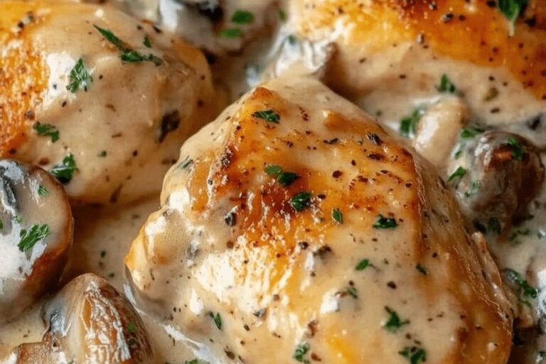 Creamy Chicken with Mushroom Delight Recipe