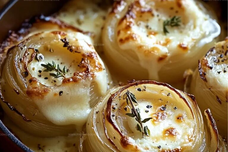 Asiago Creamy Baked Onions Recipe