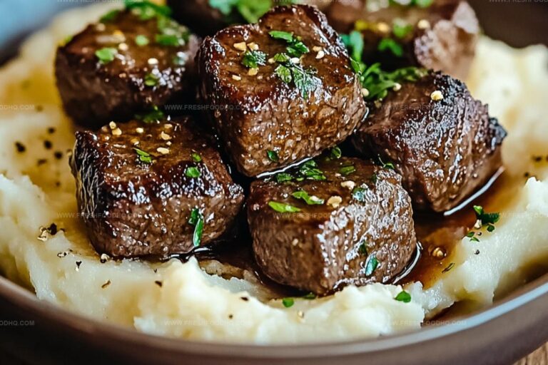 Butter-rich Steak Bites And Mash Recipe
