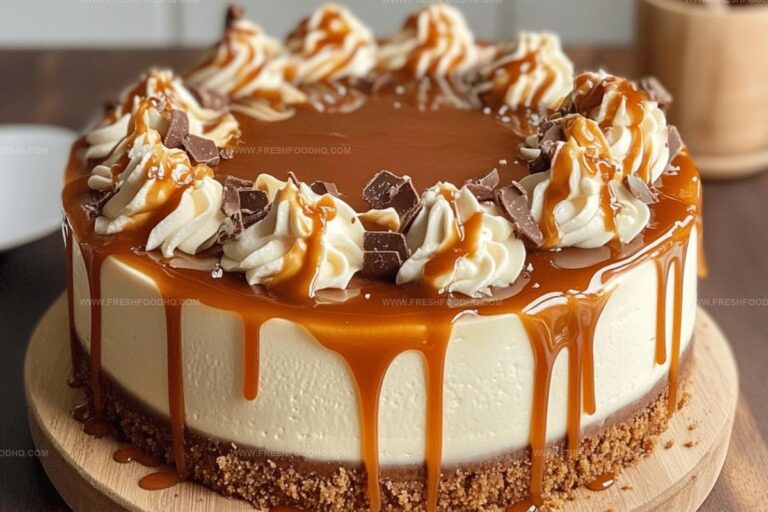 Salted Caramel Cheesecake Drip Cake Recipe