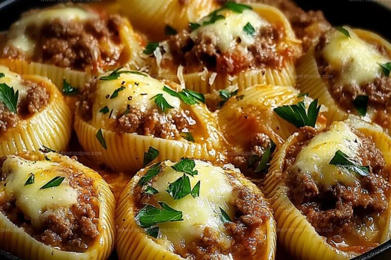 Creamy Ricotta Beef Stuffed Shells Pasta Recipe