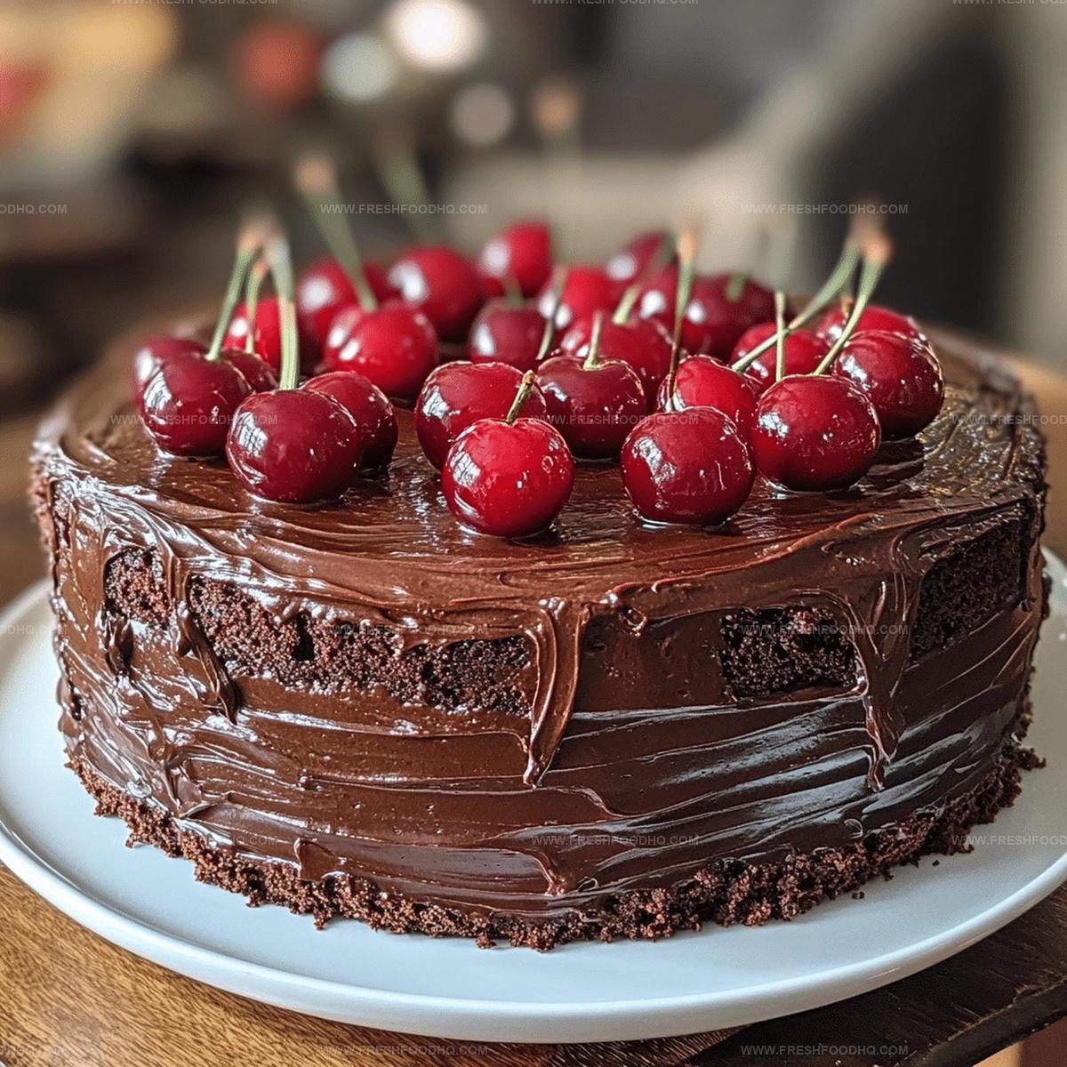 Decadent Chocolate Cherry Cake Recipe