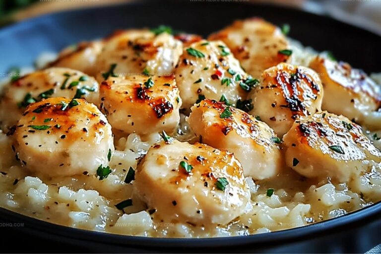 Chicken Scampi With Creamy Garlic Parmesan Rice Recipe
