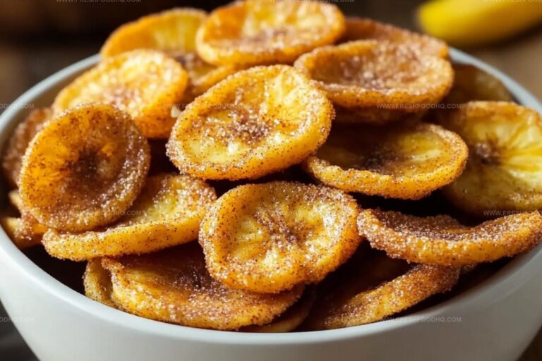 Sweet Cinnamon Air Fryer Banana Chips Recipe