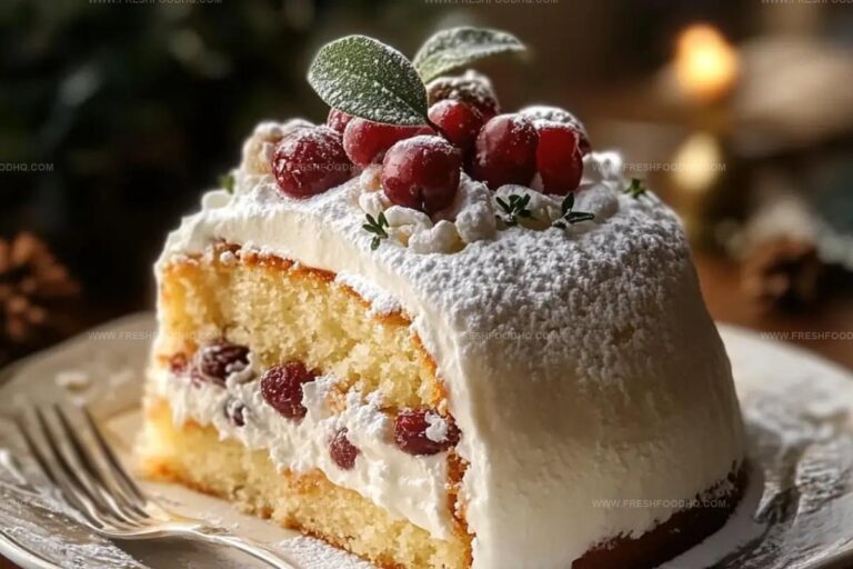 Snowy Bavarian Bliss Cake Recipe