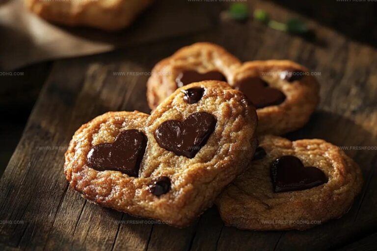 Heart-Shaped Chocolate Chip Cookies Recipe