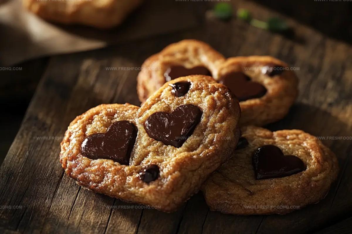 Heart-Shaped Chocolate Chip Cookies Recipe