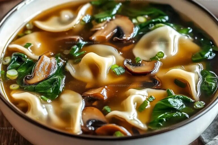 Potsticker Soup With Mushrooms & Bok Choy Recipe