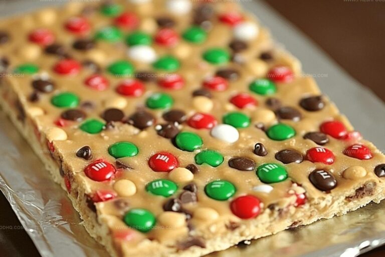 Reeses Pieces Chocolate Chip Cookie Bars Recipe