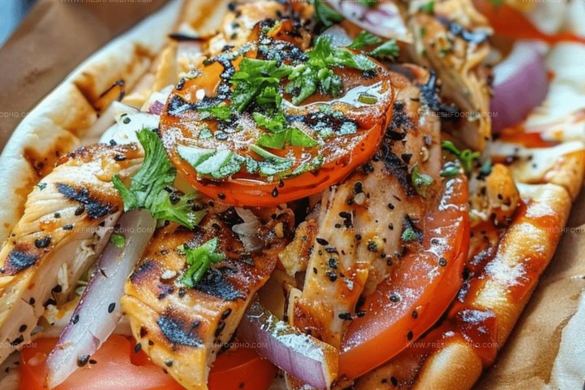 Green Chicken Gyros Recipe
