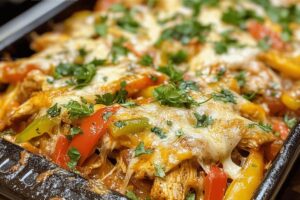 Cheesy Baked Fajita Chicken Recipe