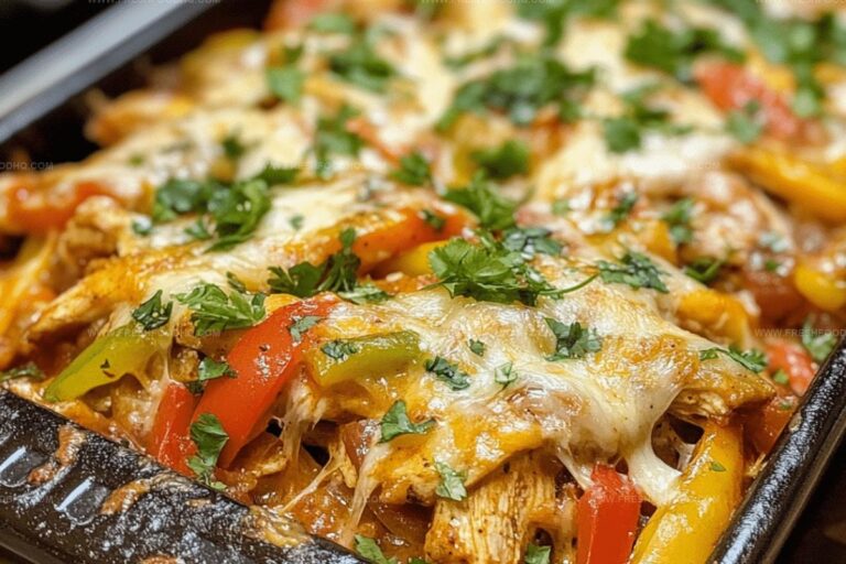 Cheesy Baked Fajita Chicken Recipe