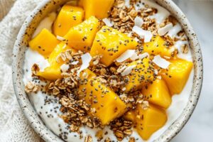 Greek Yogurt with Mango and Granola Recipe